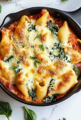 Easy Spinach & Ricotta Stuffed Shells