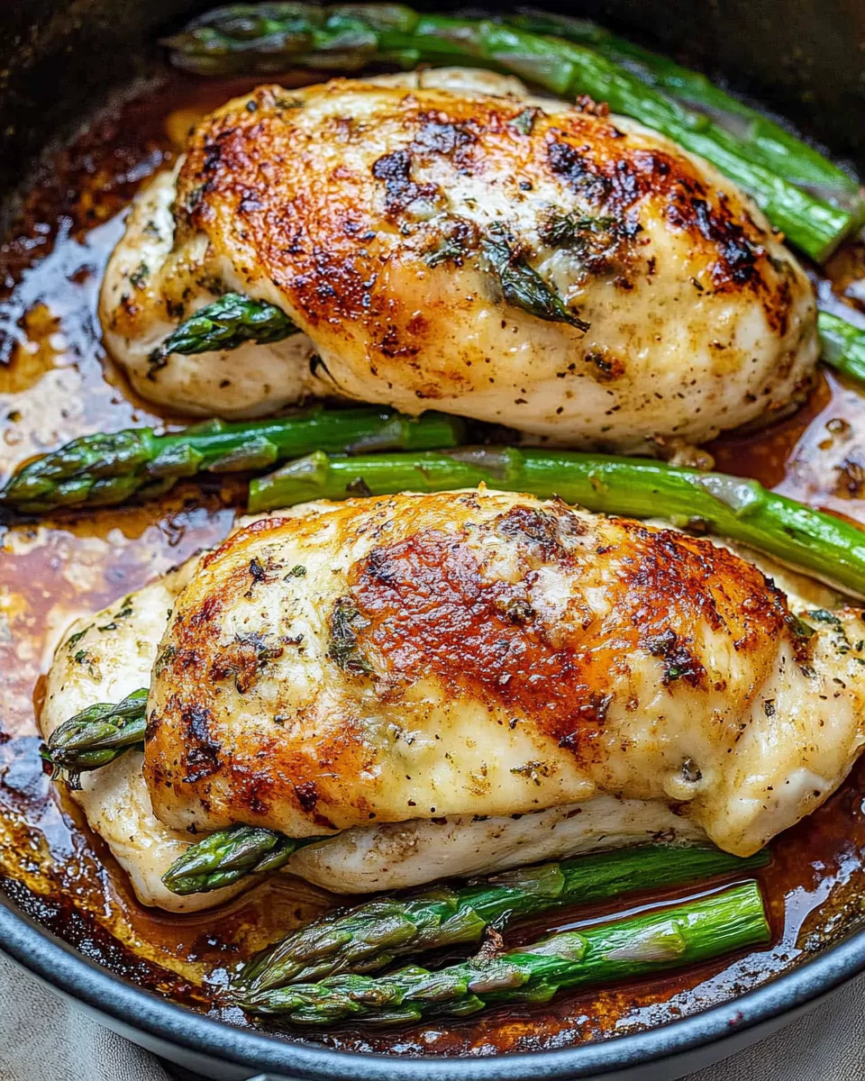 Asparagus Stuffed Chicken Breast