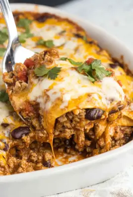 Beef Enchilada Casserole