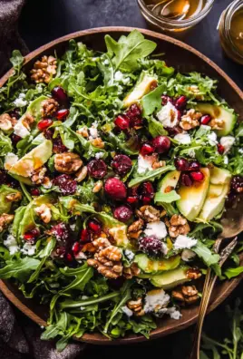 Christmas Salad with Honey Mustard Dressing