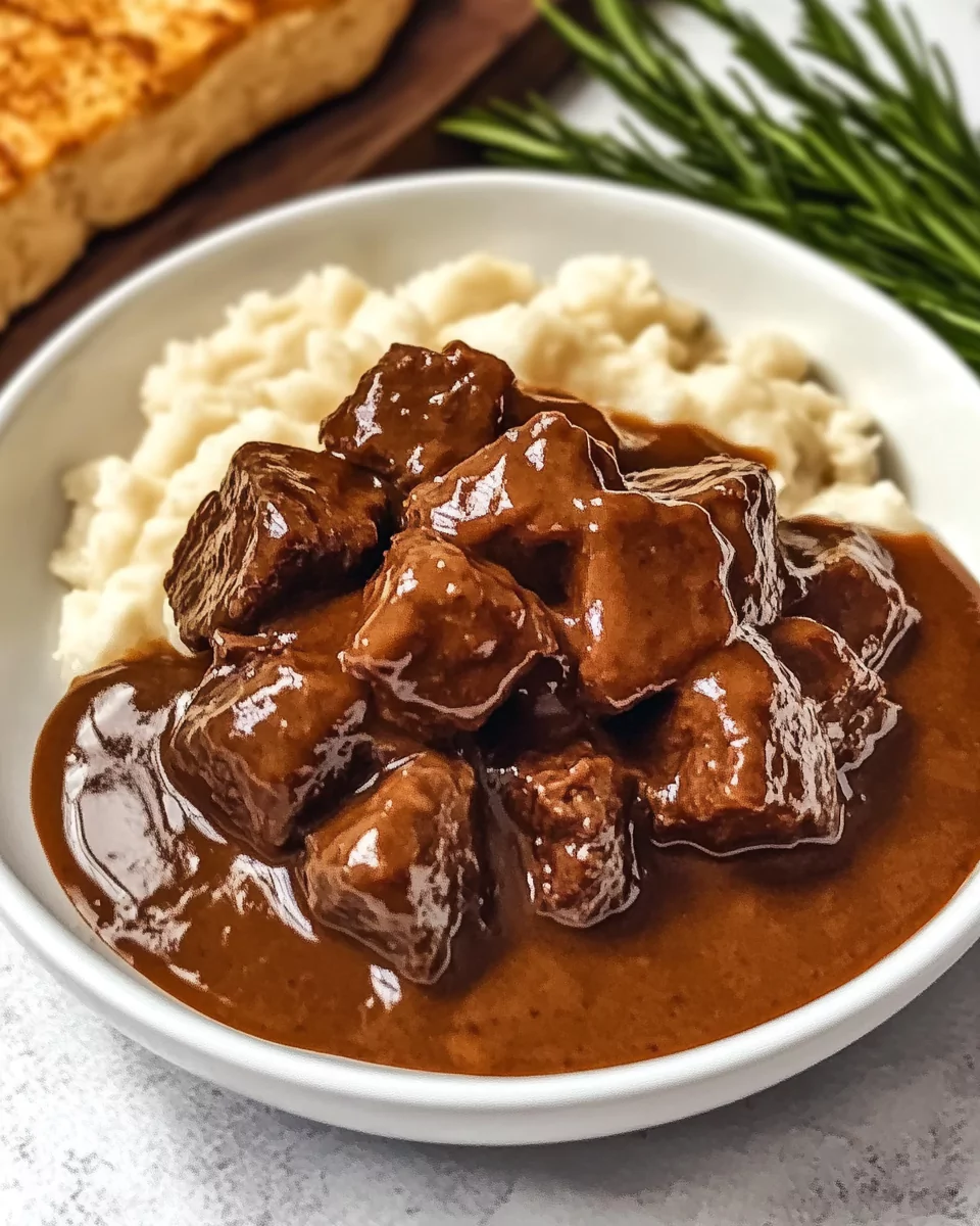 Crock Pot Beef Tips and Gravy