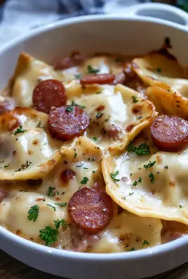 Crockpot Pierogi Casserole with Kielbasa