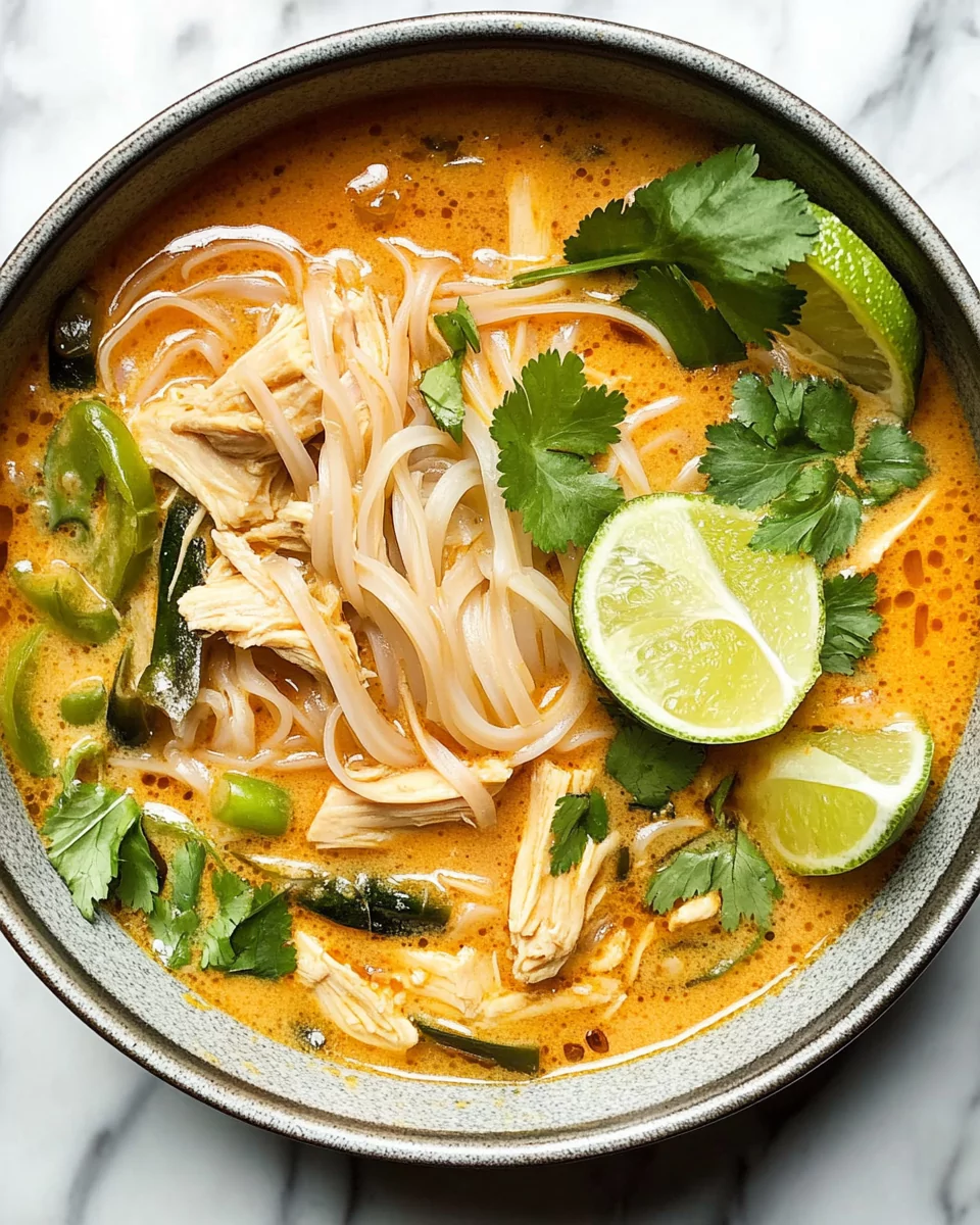 Easy Thai Chicken Curry Soup