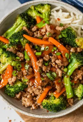 Ground Turkey Teriyaki Stir Fry