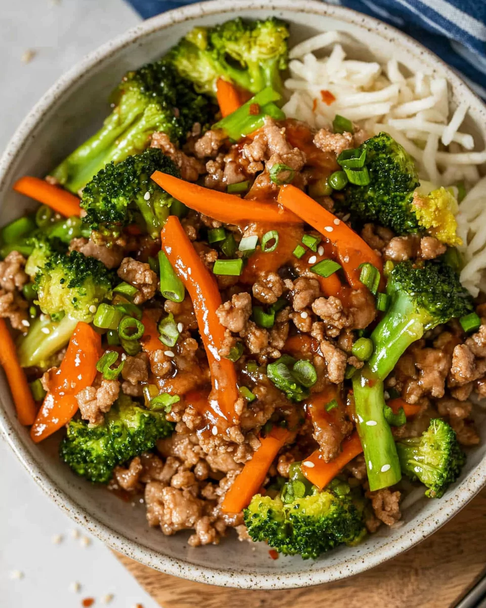 Ground Turkey Teriyaki Stir Fry