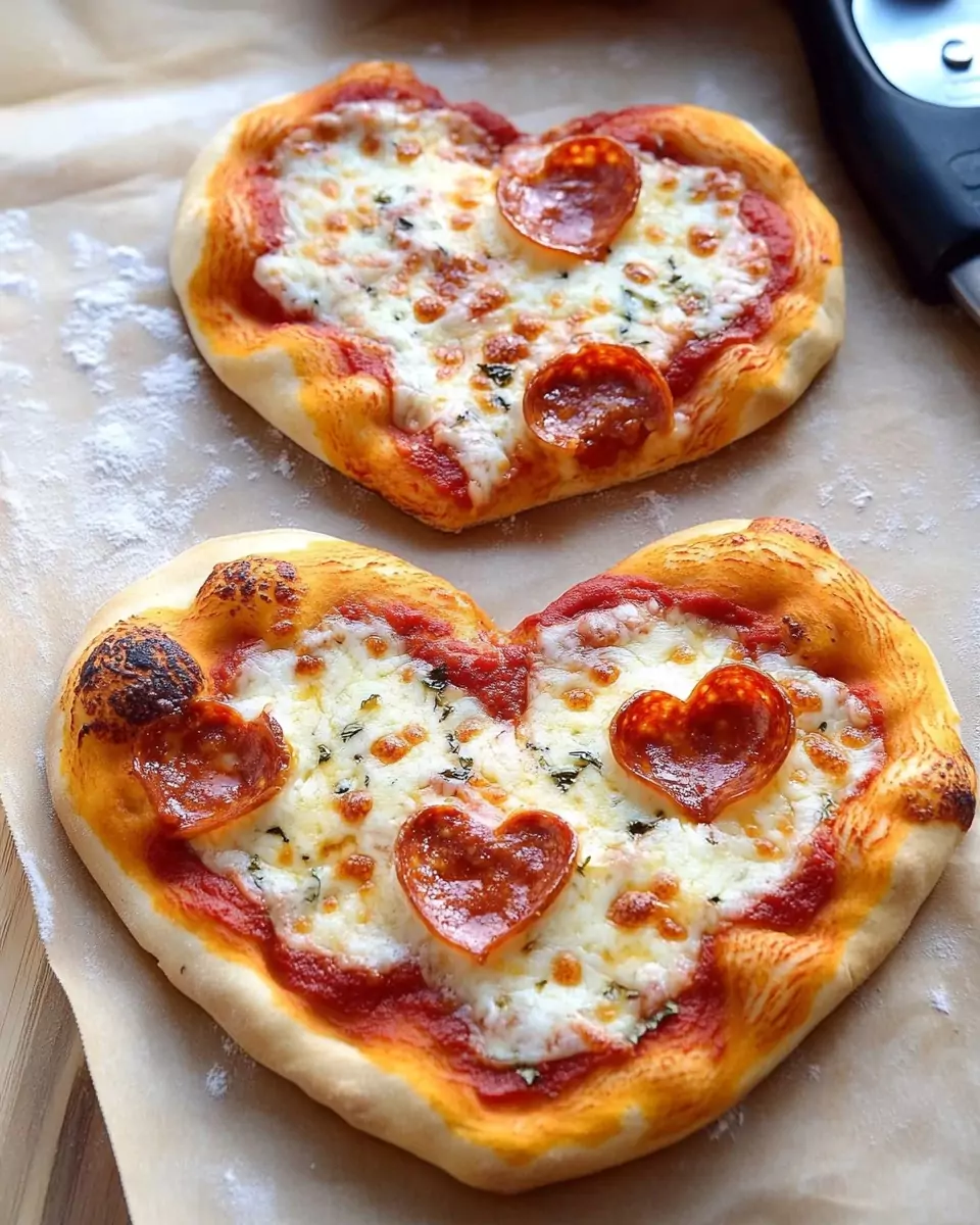 Heart-Shaped Pizza