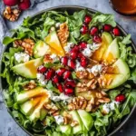 Juicy Christmas Salad with Honey Mustard Dressing