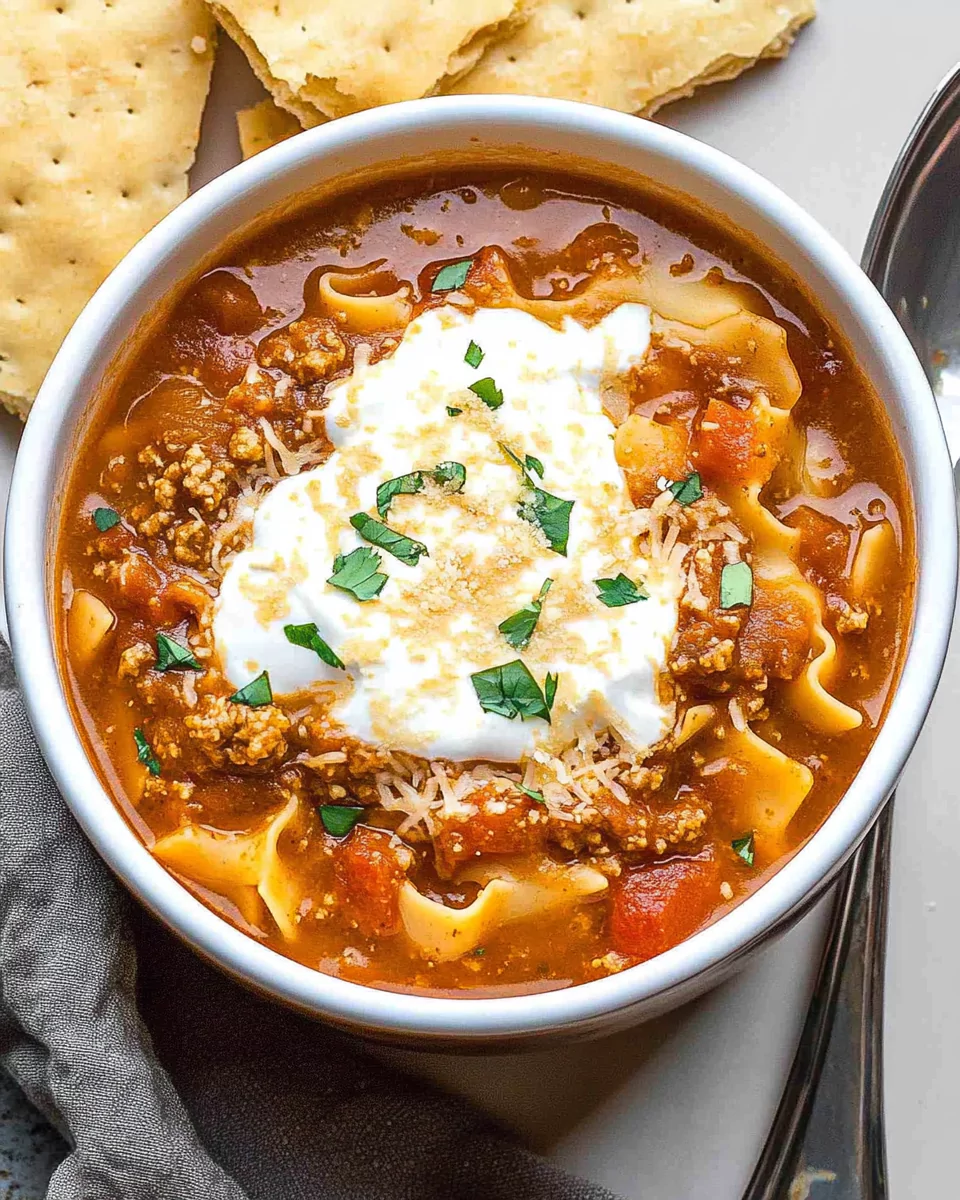 Lasagna Soup