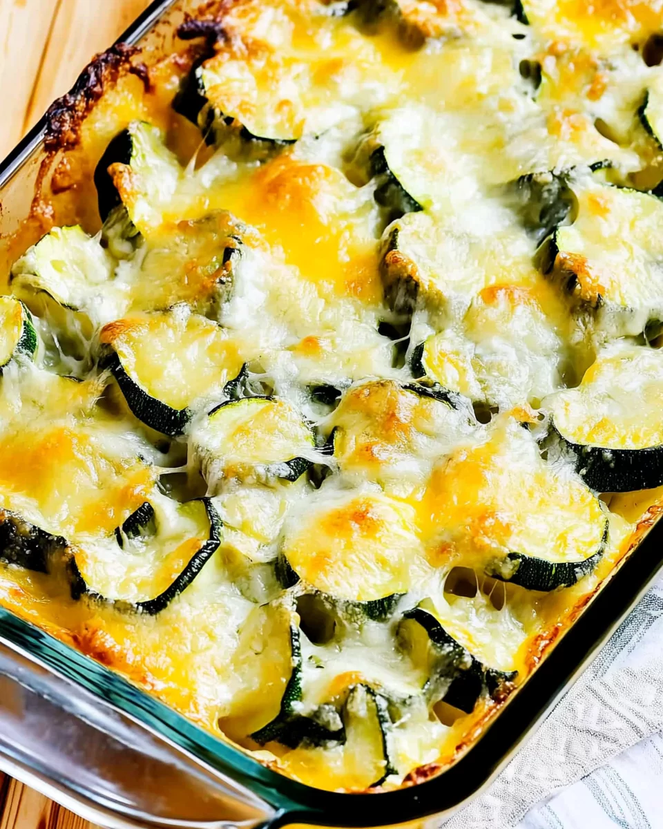 Low-Carb Easy Cheesy Zucchini Bake