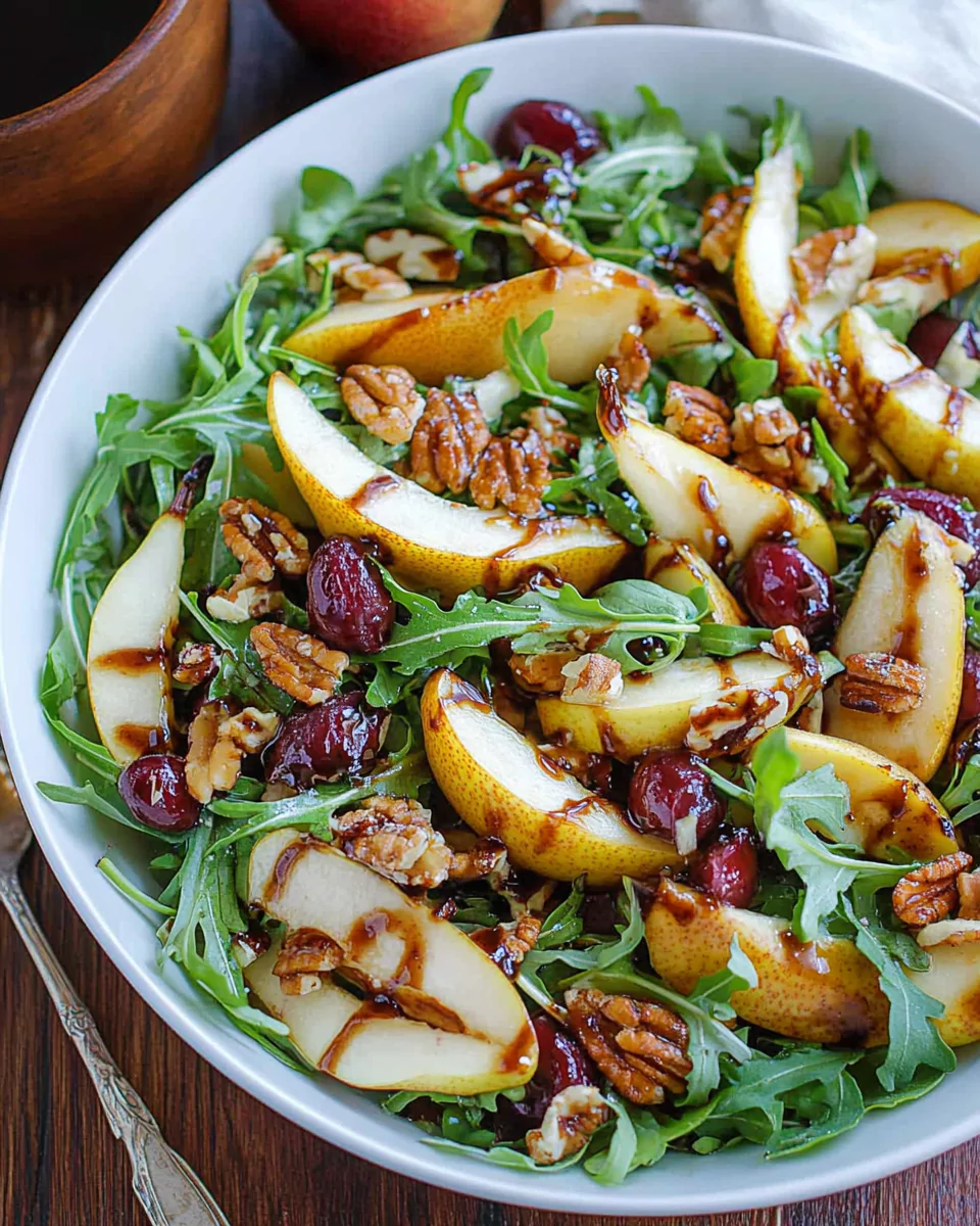 Pear Salad with Balsamic Vinaigrette