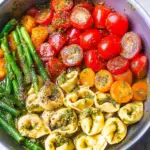 Pesto Chicken Tortellini and Veggies