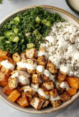 Roasted Chicken, Sweet Potato, and Kale Bowls