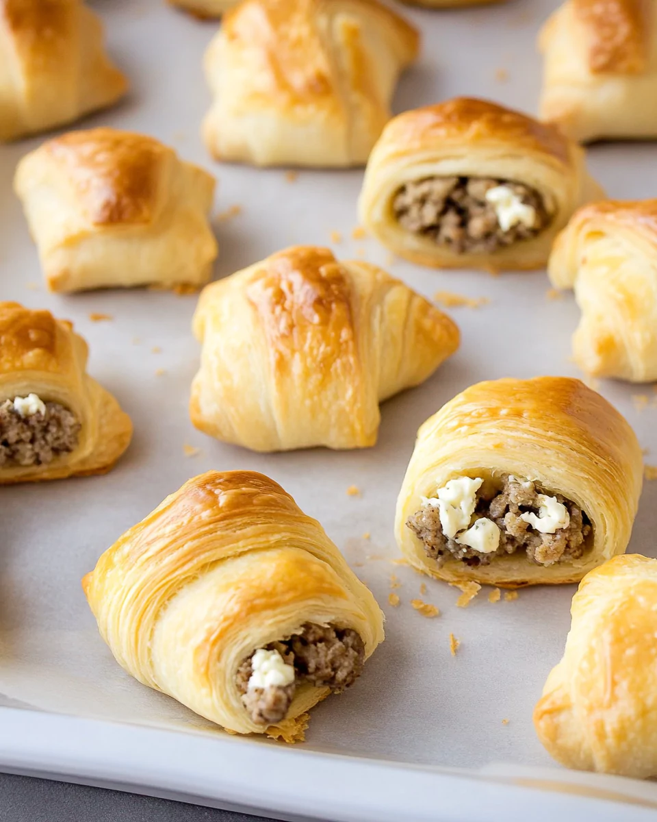 Sausage Cream Cheese Crescent Rolls