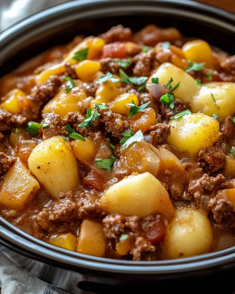 Slow Cooker Cowboy Casserole