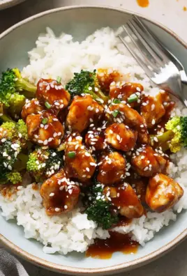 Sticky Chicken Rice Bowls