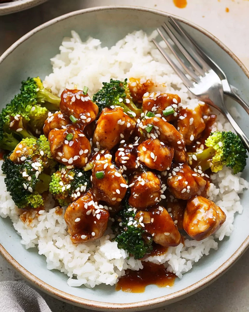 Sticky Chicken Rice Bowls