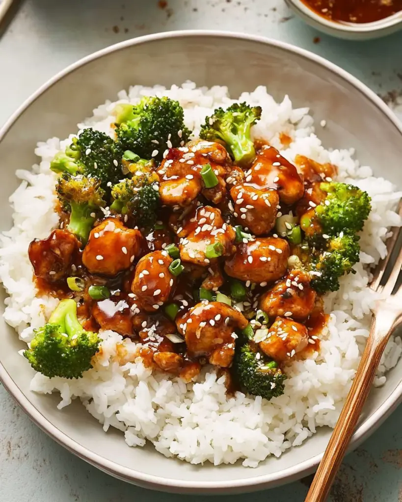 Sticky Chicken Rice Bowls