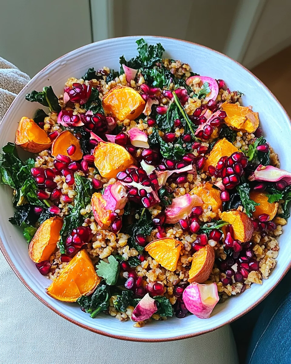 Winter Pomegranate and Grain Salad