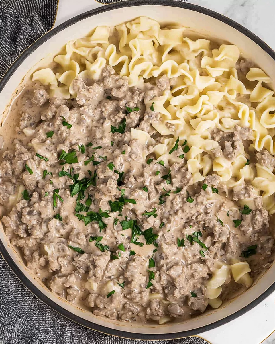 Ground Beef Stroganoff