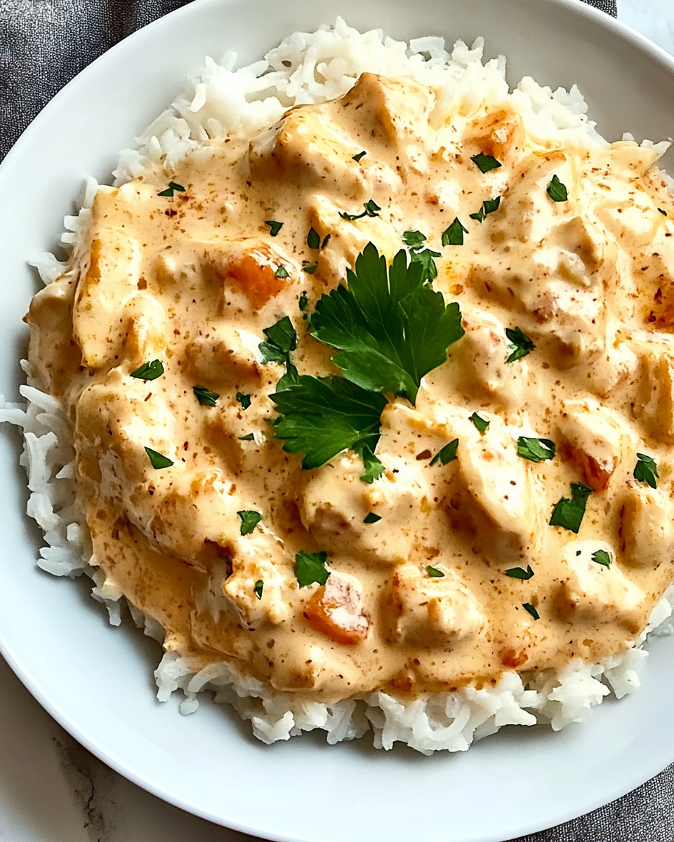 Creamy Smothered Chicken and Rice