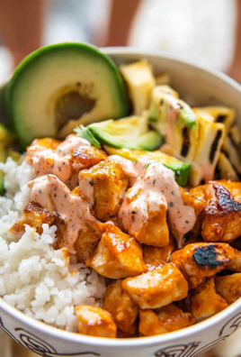 Hot Honey Chicken Bowls