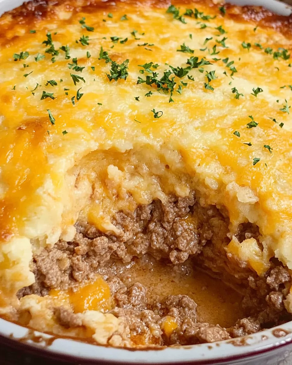 Cheddar Bay Ground Beef Cobbler