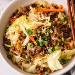 Easy Asian Ground Beef and Cabbage Stir Fry