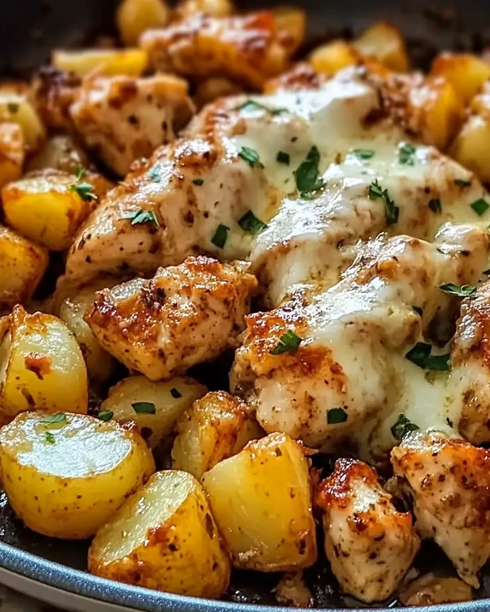 Garlic Parmesan Chicken and Potatoes (One-Pan Dinner)