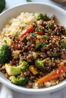 Ground Beef and Broccoli