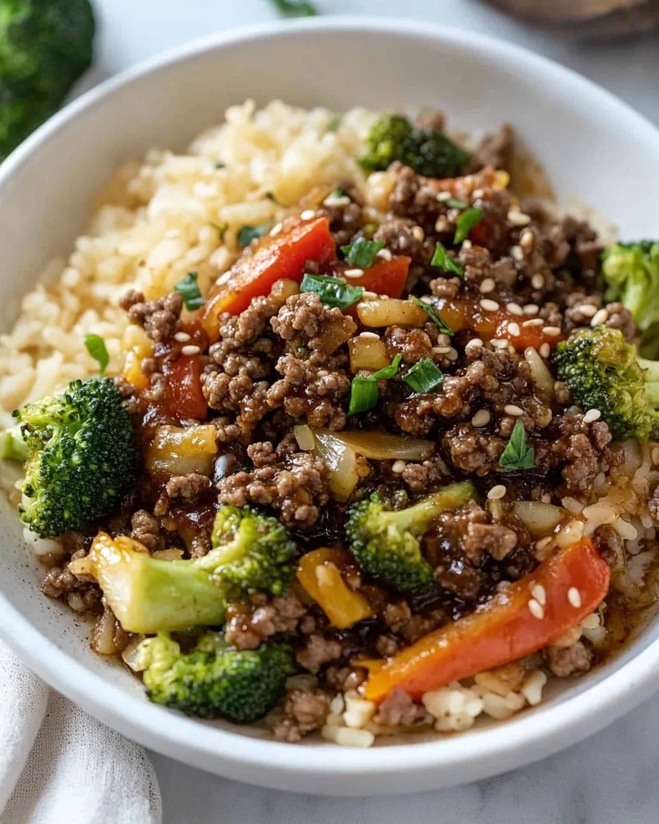 Ground Beef and Broccoli