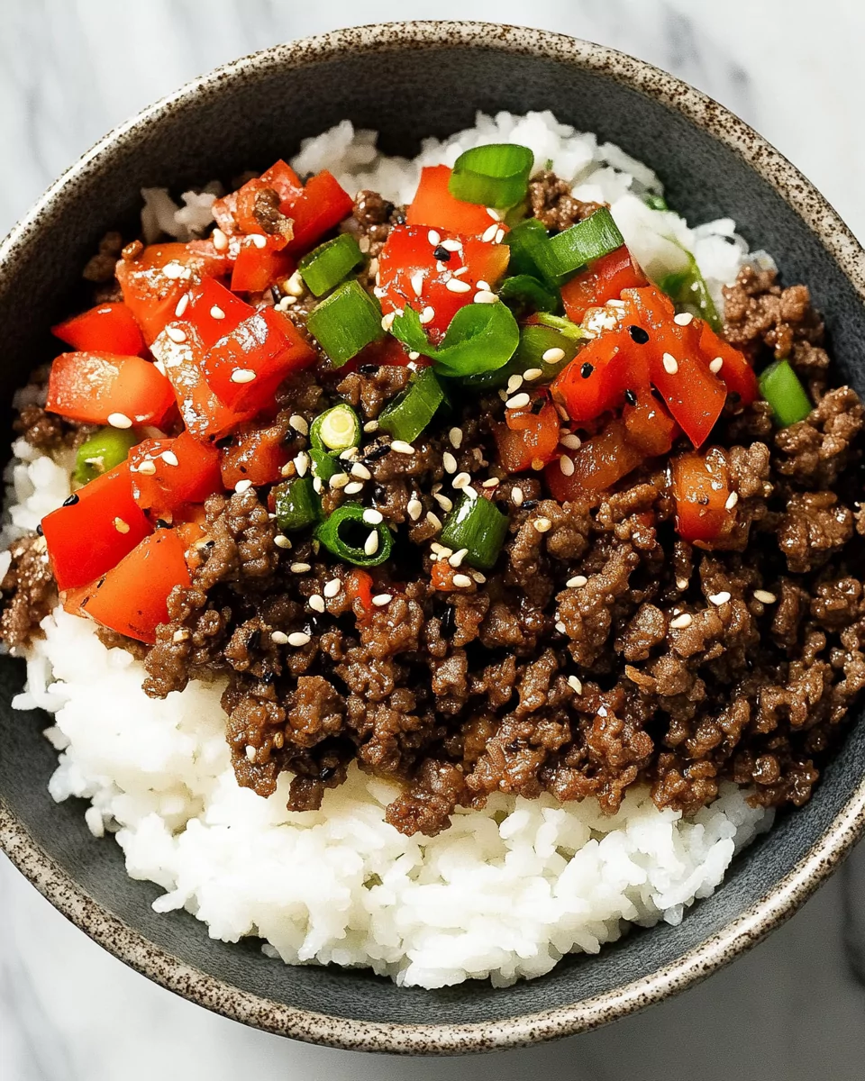 Korean Ground Beef Bowl