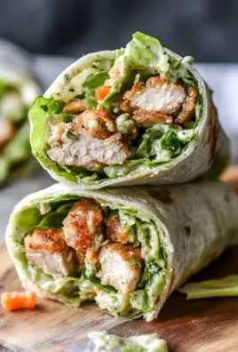 Miso Chicken Caesar Wraps