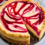 Raspberry Swirl Lemon Cheesecake