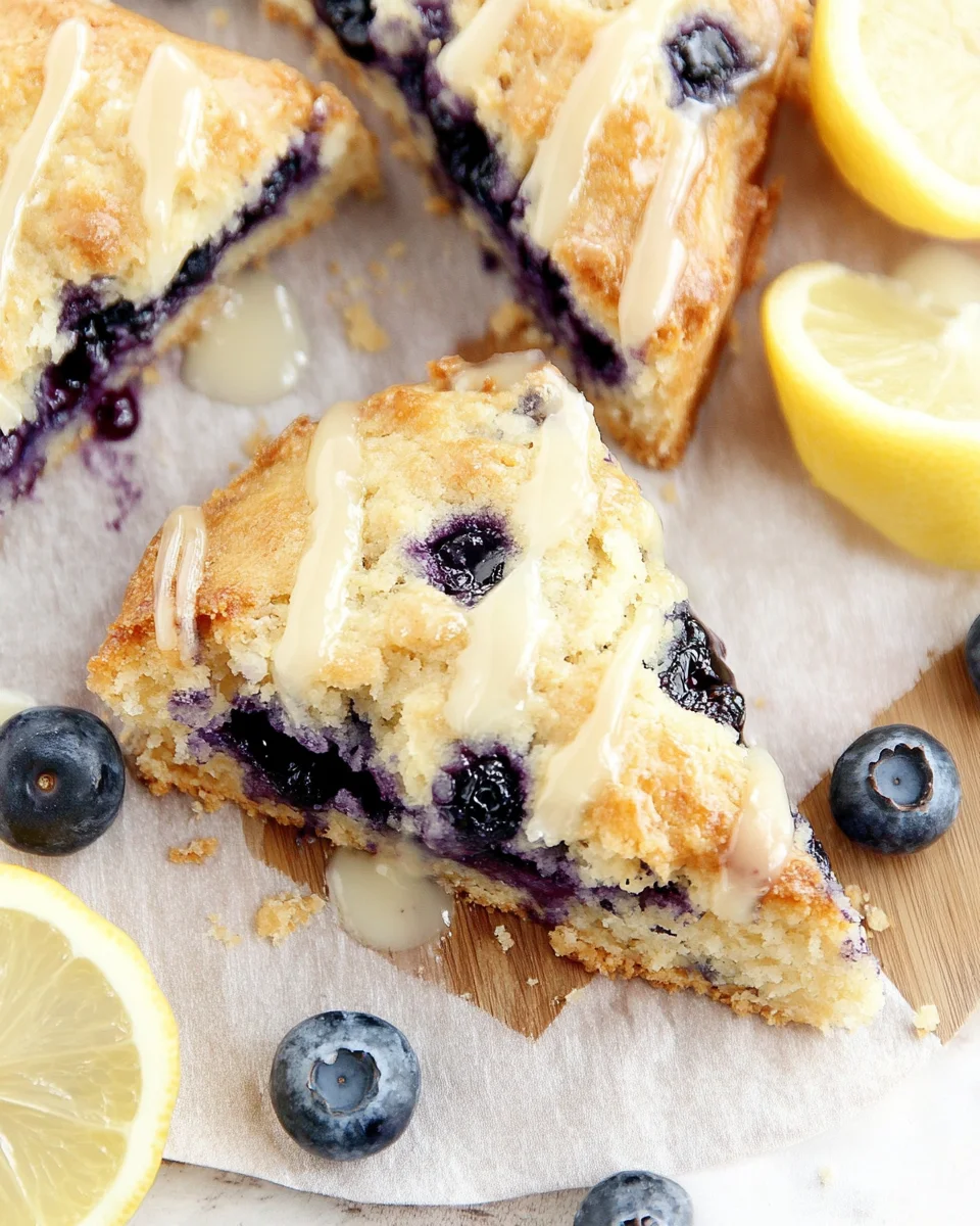 Almond Flour Lemon Blueberry Scones