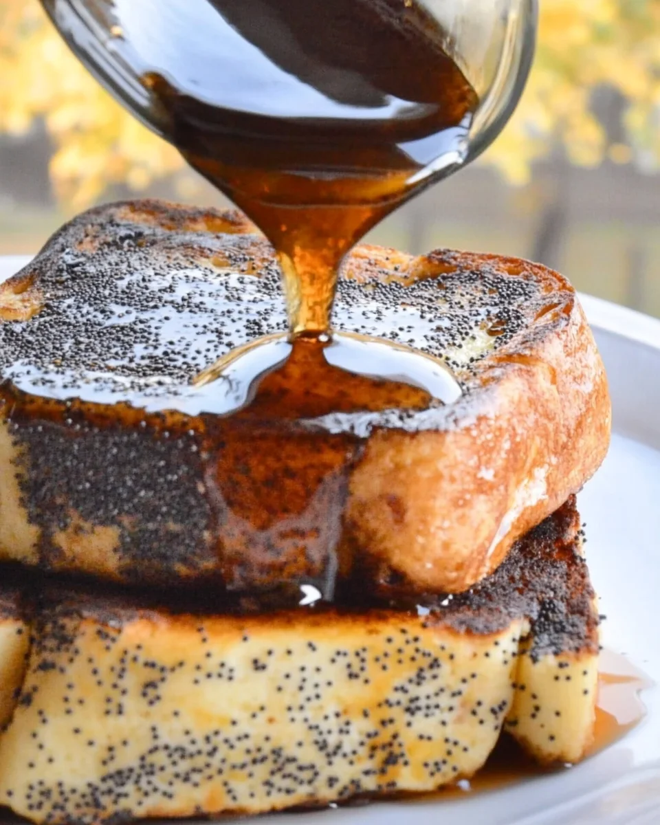 Almond Poppy Seed French Toast