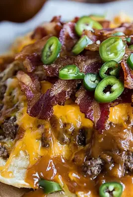 BBQ Bacon Cheeseburger Nachos