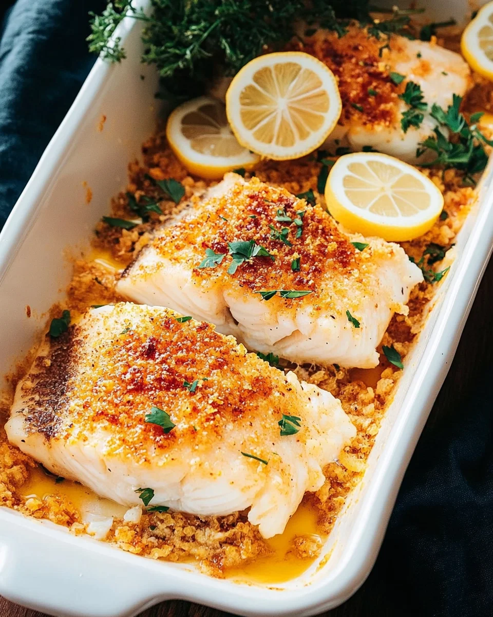 Baked Cod with Lemon