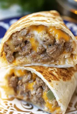 Cheesy Double Beef Burrito
