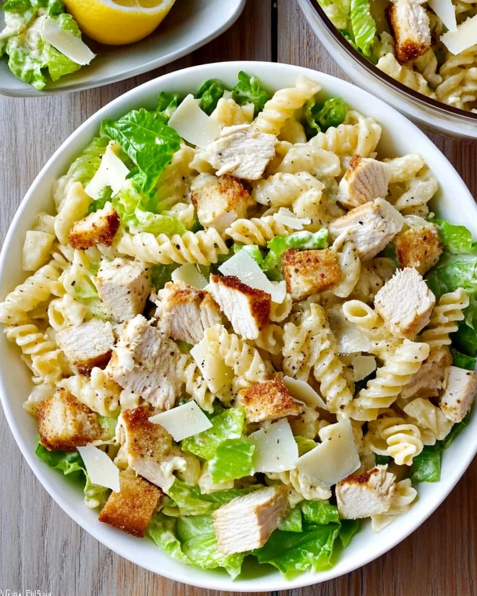 Chicken Caesar Pasta Salad
