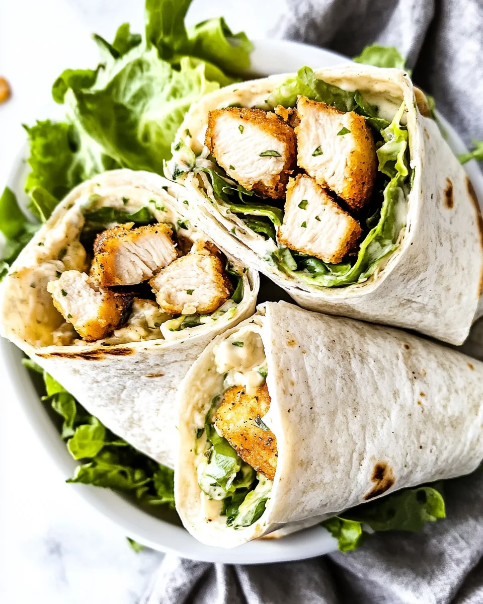 Chicken Caesar Wraps
