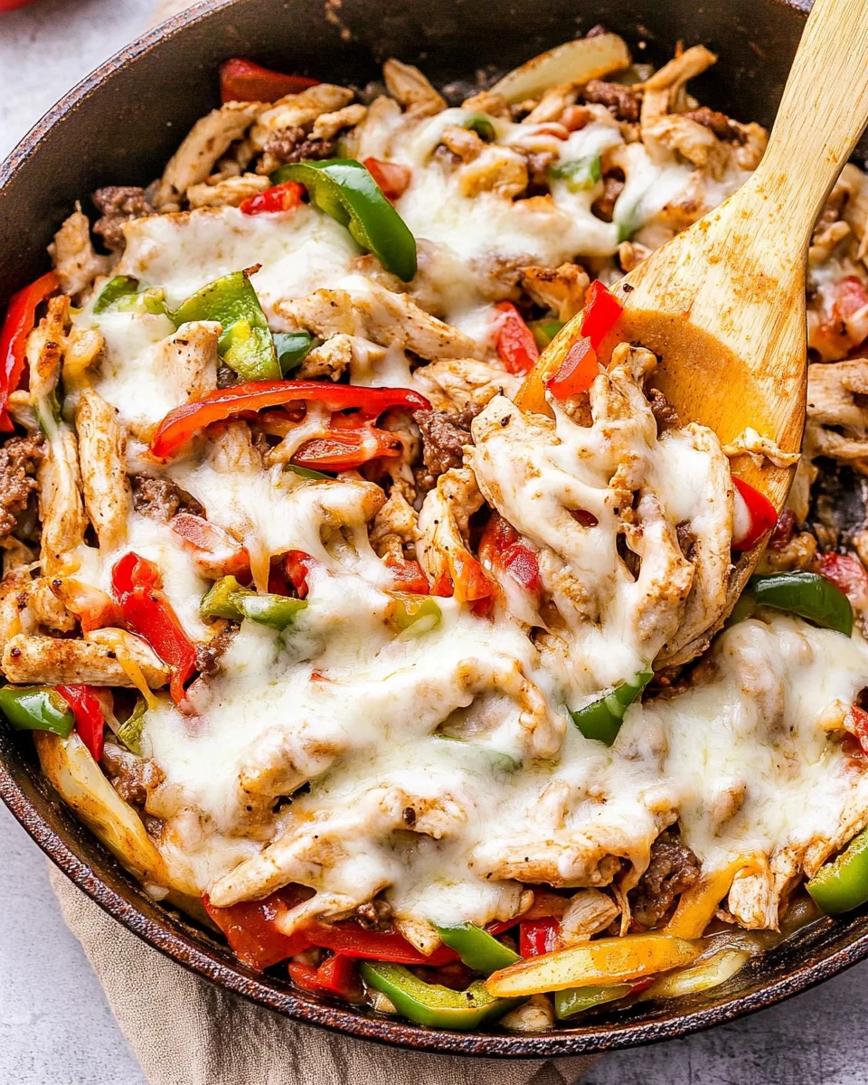 Chicken Cheesesteak Skillet
