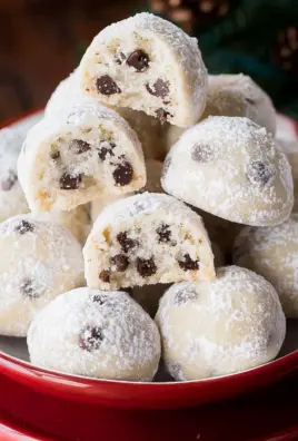 Chocolate Chip Snowball Cookies