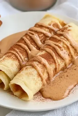 Cinnamon Roll Protein Crepes