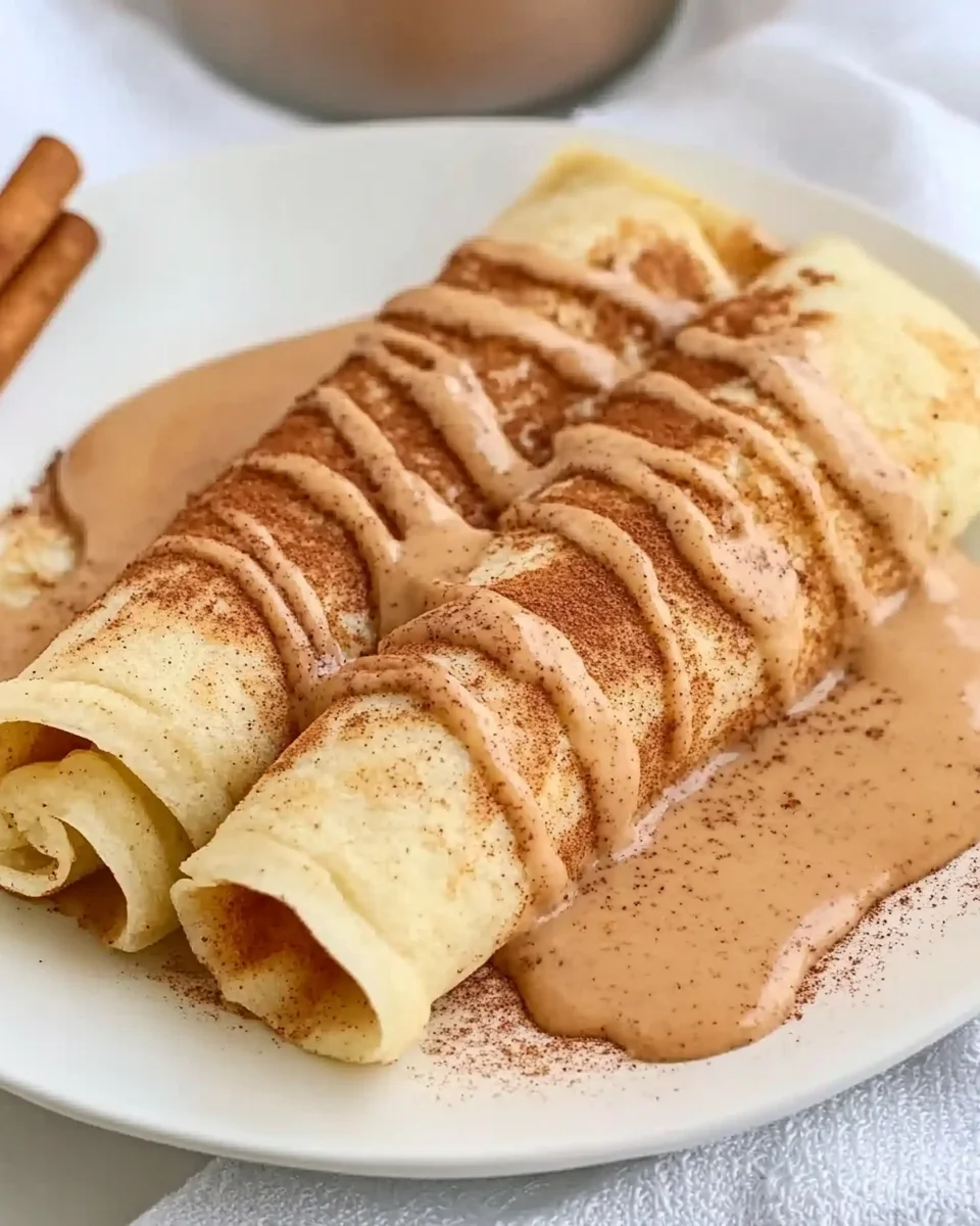 Cinnamon Roll Protein Crepes
