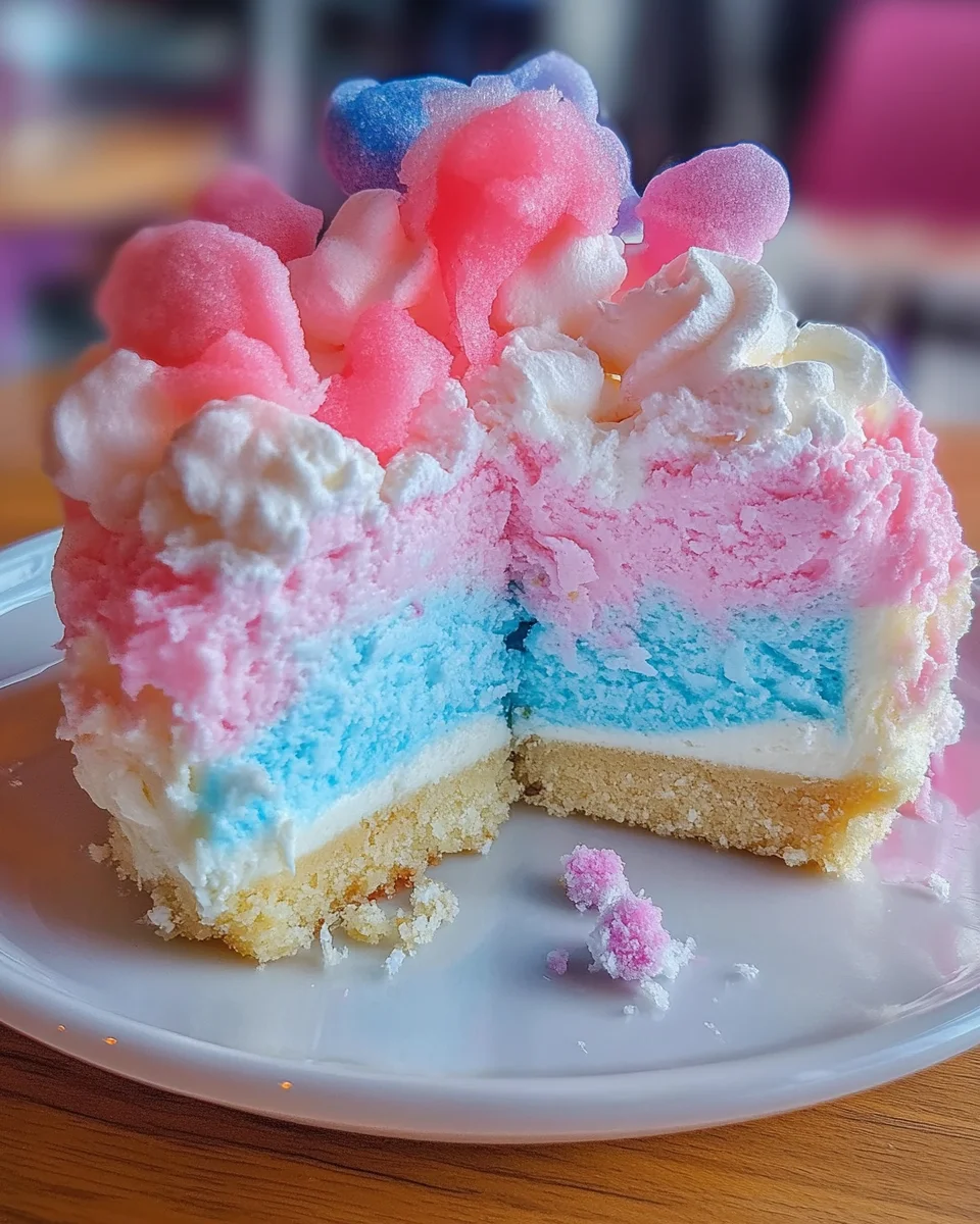 Cotton Candy Cheesecake