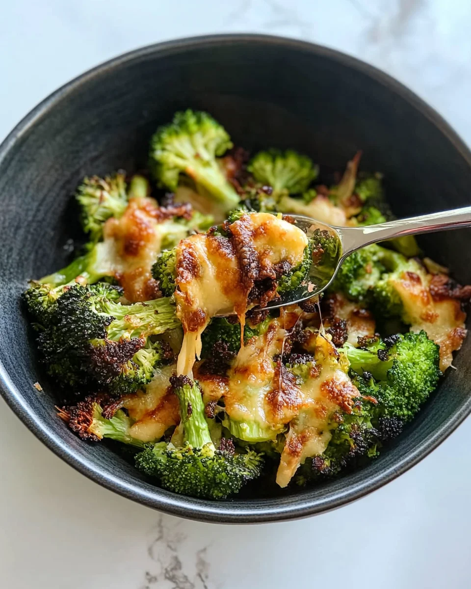 Crispy Cheese Baked Broccoli
