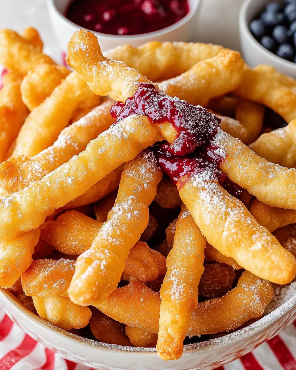 Crispy Funnel Cake Sticks