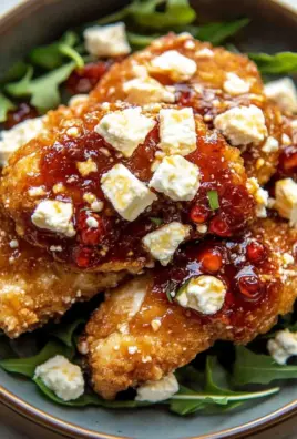 Crispy Hot Honey Feta Chicken