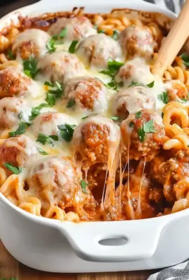 Dump and Bake Meatball Casserole