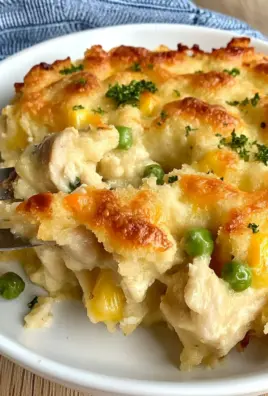Easy Chicken Cobbler Dinner Casserole